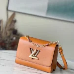 Louis Vuitton LV Twist Mini Orange Handbags 23x17x9cm