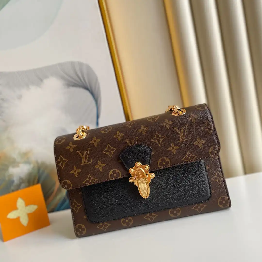 Untitled-design-2025-06-02T033241.719 Louis Vuitton LV Victoire Monogram Pattern Handbags 27x20x10cm - Image 1