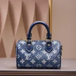 Louis Vuitton LV Speedy Monogram Demin Womans Like Auth Handbags 16x10x7.5cm