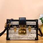 Louis Vuitton LV Petite Musical Pattern Like Auth Handbags 20×12.5x5cm
