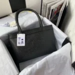 Chanel Vintage Classic Like Auth Handbags Black Womans 30x21x8cm