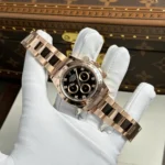 Rolex Cosmograph Daytona 40mm Real Gold Plated Black Dial Watch