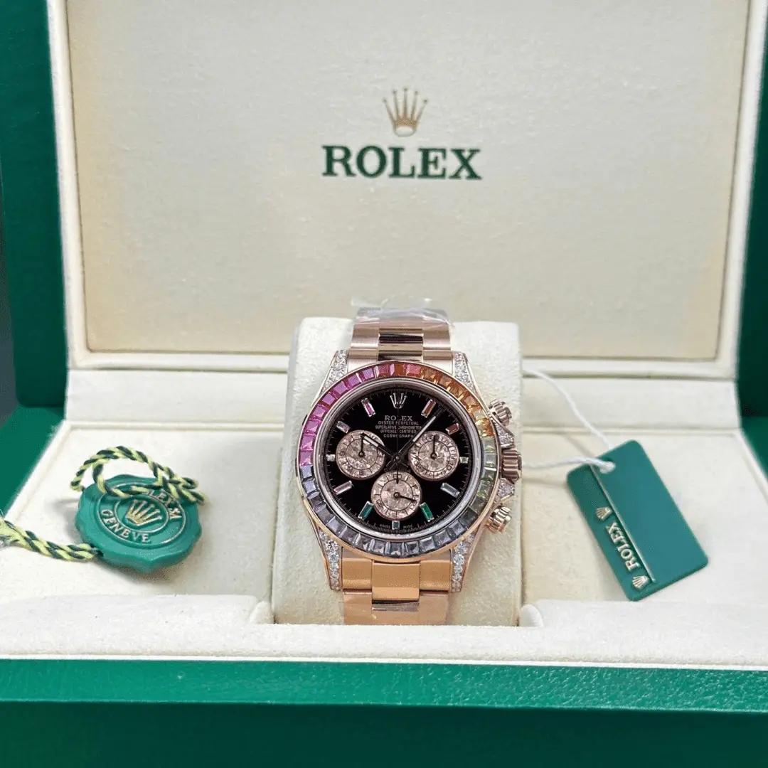Rolex Cosmograph Daytona Rainbow 116595 40mm Diamond Watch