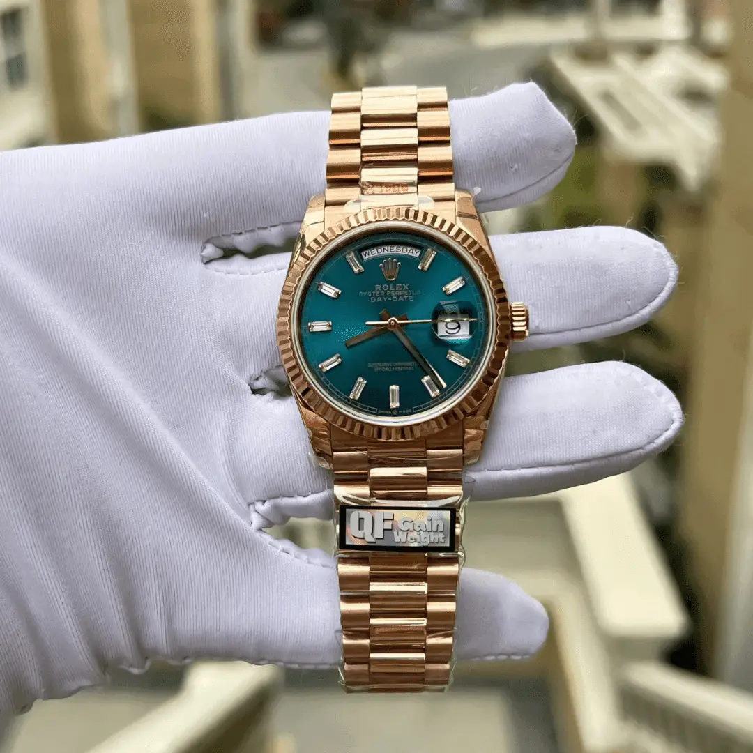 Rolex Day-Date 128235 Moissanite Diamond Markers