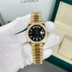 Rolex Day-Date 18K Gold Plated Black Dial