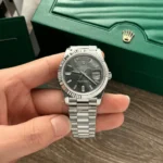 Rolex Day-Date 1:1 Men's Watch Purple Mother of Pearl Dial 40mm