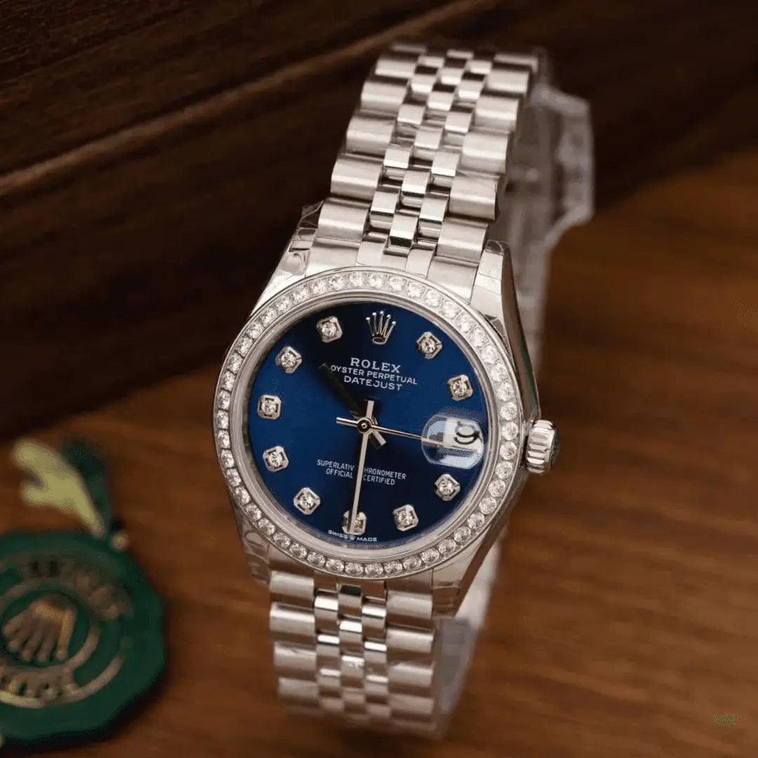Rolex Datejust Lady 31 Blue Diamond Dial Stone-set Jubliee