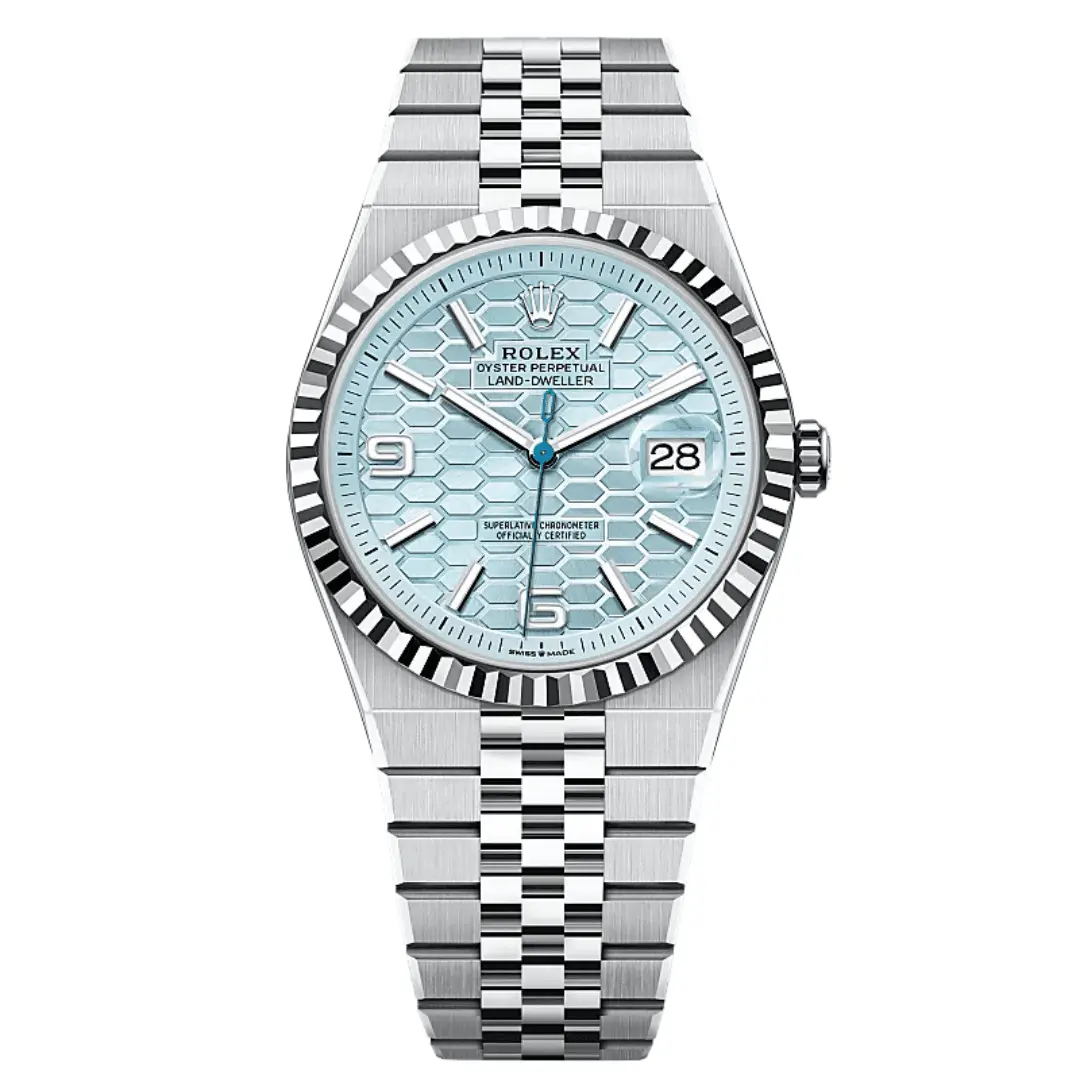 Rolex Land Dweller Blue Dial 40 mm Platinum Reference 127336