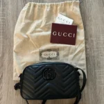Gucci GG Marmont Matelassé Mini Camera Bag in black