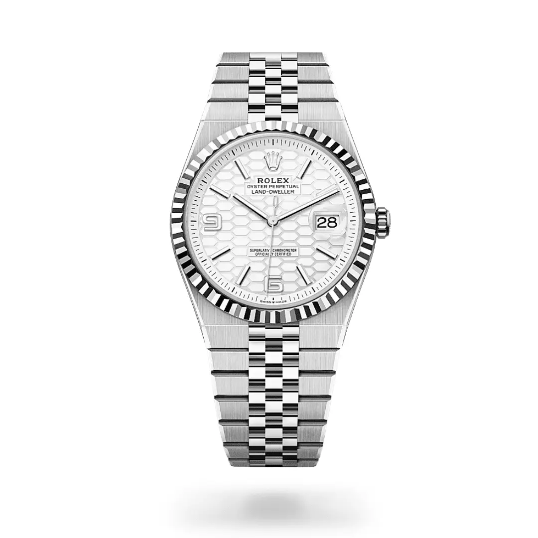 Untitled-design-2025-06-14T215757.035 Rolex Land-Dweller 40 mm White Dial Ref. 127334 - Image 1