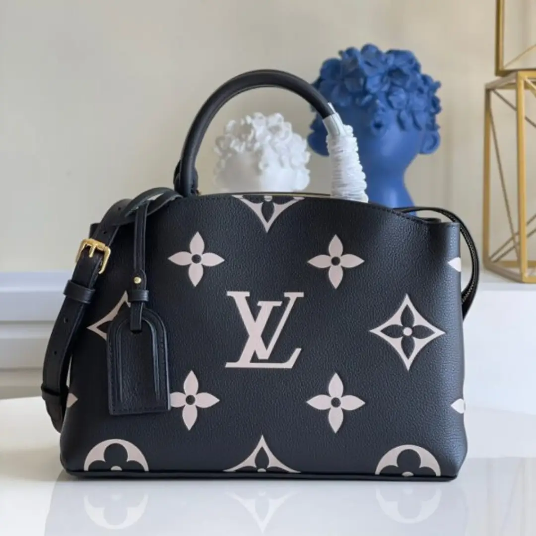 Untitled-design-2025-07-07T173254.731 Louis Vuitton LV Petit Palais Da Bicolor Monogram Empreinte Handbags 29x18cm - Image 1