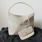 GOYARD Goyardine Boheme Hobo White