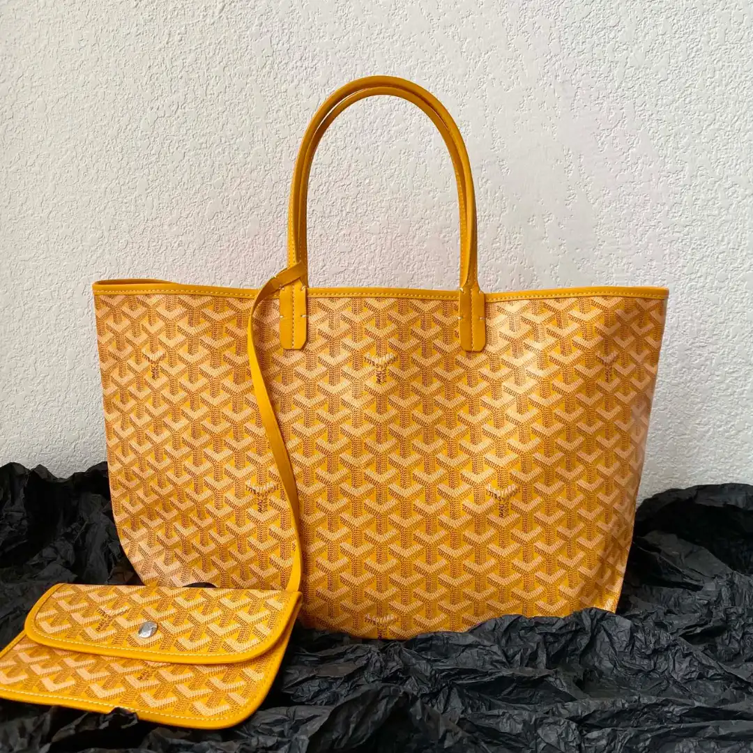 Untitled-design-2025-08-08T220235.480 Goyard Yellow Goyardine Canvas & Chevroches Calfskin Saint Louis PM Tote - Image 1