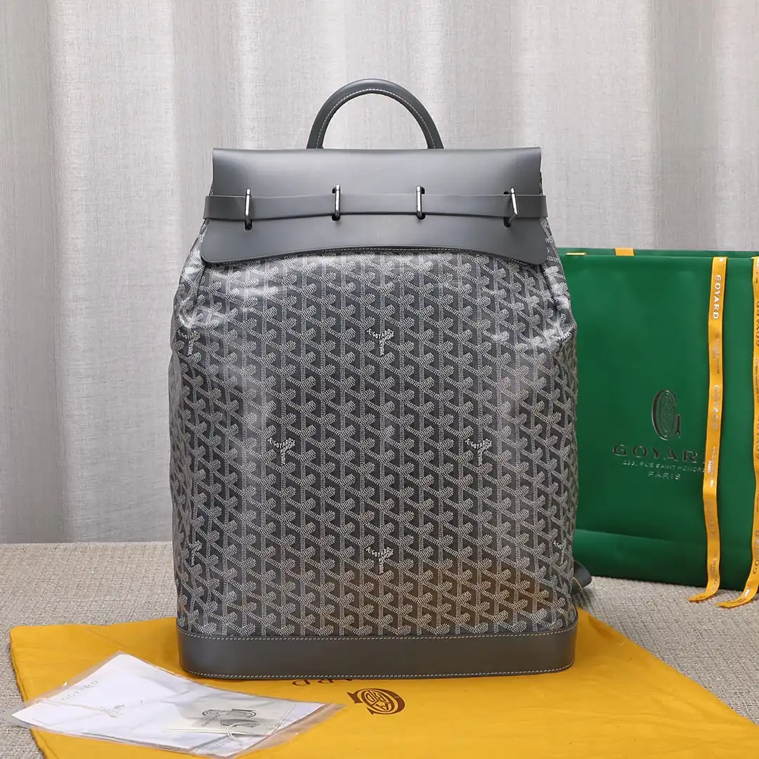 Untitled-design-2025-08-09T035111.696 Goyard Steamer PM Grey Backpack - Image 1
