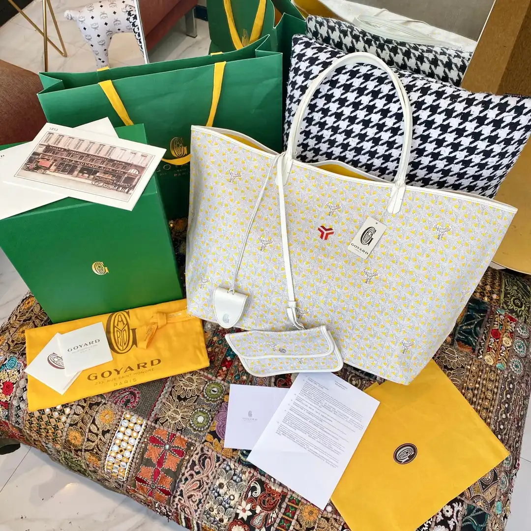 Goyard limited edition Saint Louis Claire-Voie GM Bag /Tote - Yellow