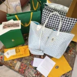 Goyard limited edition Saint Louis Claire-Voie GM Bag /Tote - Blue