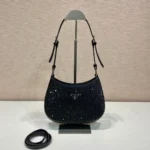 Prada Cleo crystal-embellished Shoulder Bag
