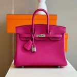 Hermes Birkin 25 Pink Togo leather Palladium Hardware