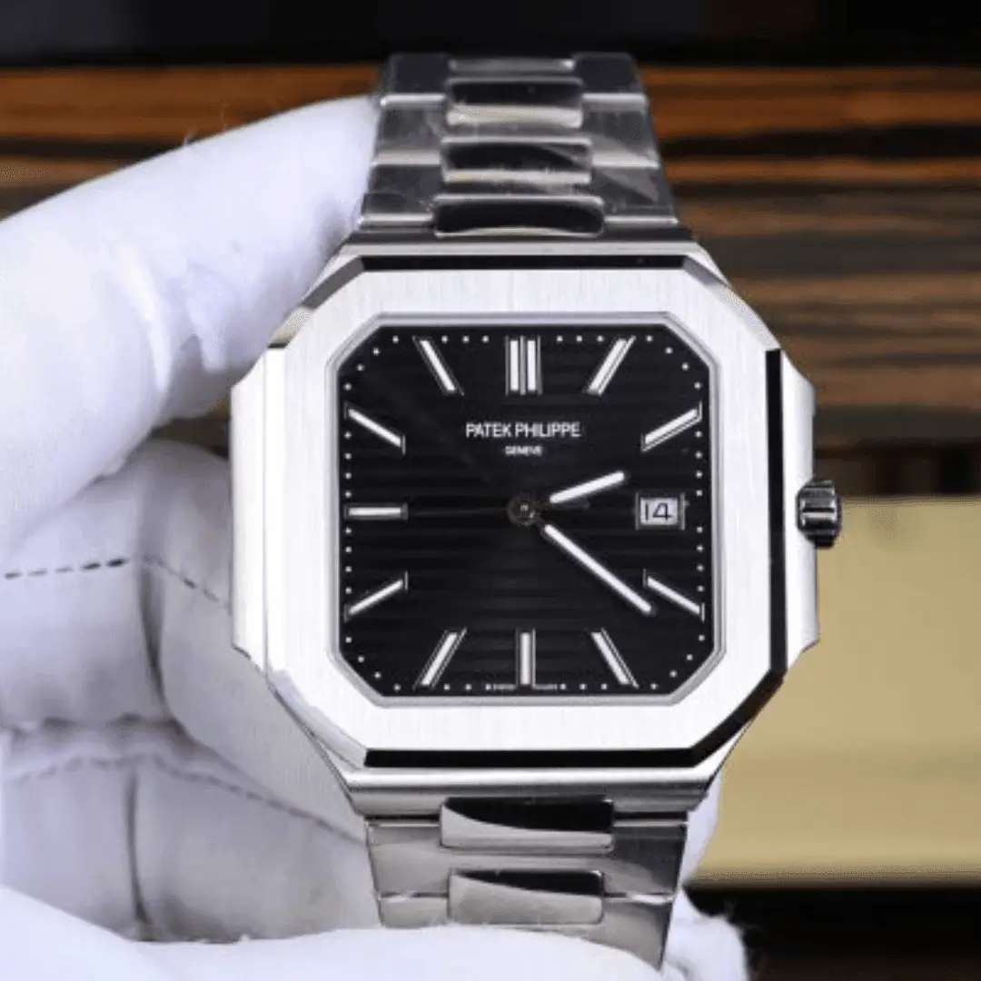 Untitled-design-21 Patek Philippe Cubitus 5821 Replica Watches Black Dial Stainless Steel TW Factory 45mm - Image 1