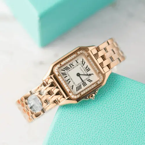 Cartier Panthere Womens Replica Watch Rose Gold Quartz 27mm
