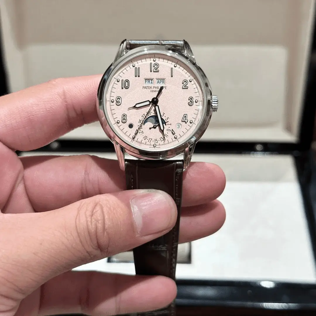 Patek Philippe Complications 5320G Pink Dial Replica 1:1 Watch GRF 40mm