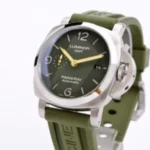 PANERAI LUMINOR WATCHES FULL GREEN RUBBER STRAP VS FACTORY 44MM - Image 3