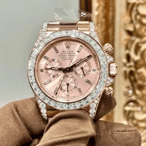 Rolex Daytona 126595TBR Gold-Plated with Moissanite Hong Kong Custom 40mm