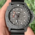 PANERAI SUBMERSIBLE WATCH CARBON CASE FABRIC DIAL VS FACTORY 47MM