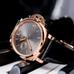 PANERAI SUBMERSIBLE FAKE WATCHES BLACK DIAL ROSE GOLD VS FACTORY 42MM