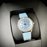 Patek Philippe Aquanaut 5072R Replica Watch Blue Rubber Strap PPF 35.6mm