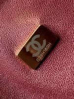 Chanel Charm Like Auth Handbag Sheepskin Black Lock Gold 25x16x7cm - Image 9