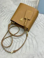 Prada Panier Small Saffiano leather bag in caramel - Image 5