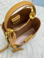 Prada Panier Small Saffiano leather bag in caramel - Image 4