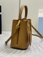 Prada Panier Small Saffiano leather bag in caramel - Image 9