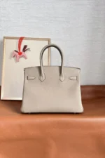 Hermes Birkin 30cm Gris Tourterelle Palladium hardware - Image 2