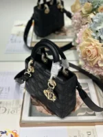 Dior Lady Small Black Handbag - Image 3