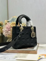 Dior Lady Small Black Handbag - Image 2