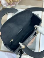 Dior Lady Small Black Handbag - Image 8