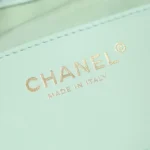 CHANEL 25 HANDBAG 30 IN GREEN CAVIER GOLD HARDWARE - Image 7