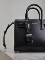 YSL SAC DE JOUR GOLD BLACK GRAIN LEATHER - Image 8