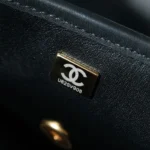 Chanel 25C Flap Bag 19cm Black Quilted Lambskin - Image 6
