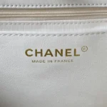 Chanel Calfskin Hobo Bag White/Black - Image 7