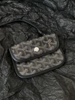 GOYARD Goyardine Reversible Mini Anjou Black 1661918 - Image 7