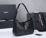 YSL Black Crocodile shoulder bag