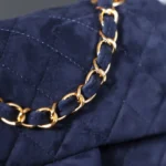 CHANEL Vintage Double Flap Bag Suede - Image 6