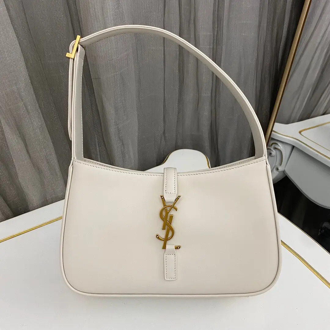 Saint Laurent le 5 a 7 mini hobo bag - White