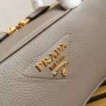 Prada Medium Leather Top-Handle Bag - Image 4