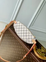 LV KEEPIT BUMBAG 29 IN WHITE GREY CHECKERBOARD PATTERN DAMIER AZUR COATED CANVAS - Image 5