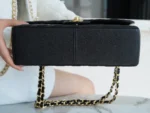 CHFLAP BAG JUMBO 30CM GOLD HARDWARE BLACK CAVIAR - Image 4