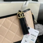 CHANEL GABRIELLE MINI 20 HOBO BAG IN ALMOND BEIGE MIX BLACK - Image 2
